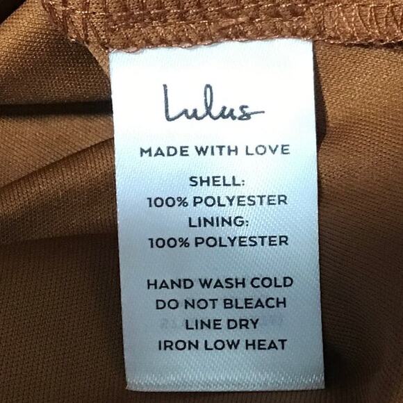 LULU'S SZ S Copper Asymmetric One-Shoulder Lace up Party Maxi Dress NEW B66 - Picture 7 of 8